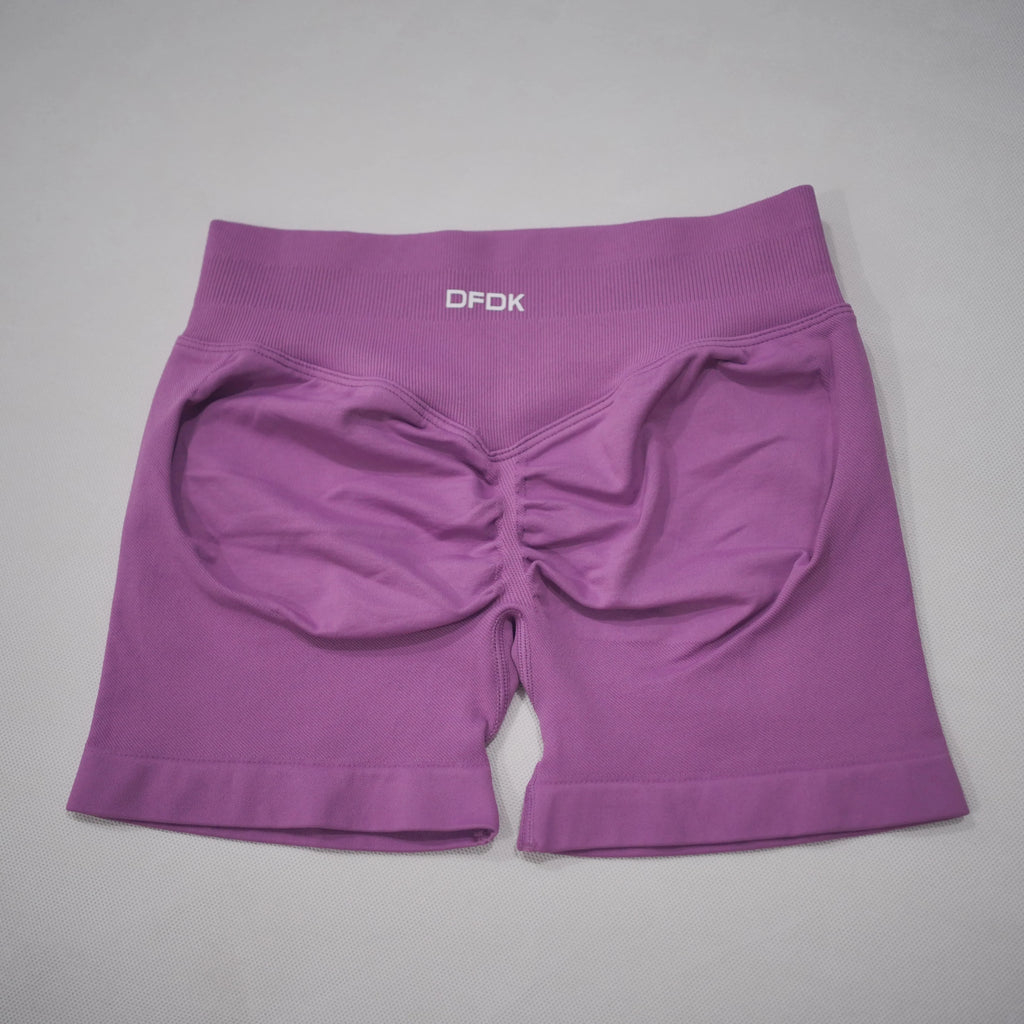 DFDK Women High Waist Yoga Shorts Scrunch Butt Lift Squat Proof Push Up Workout Shorts Gym Running Fitness Athletic Shorts