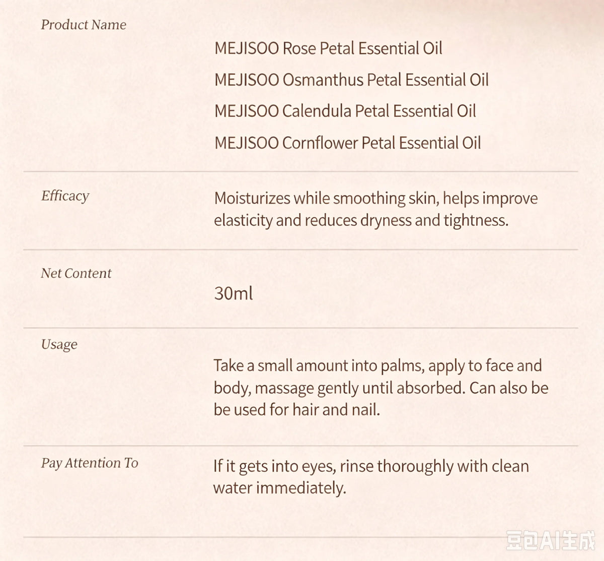 Natural Marigold & Rose Petal Essential Oil Body Massage Oil for Back Opening Therapy Facial Essence Hair Nourishing Care Oil