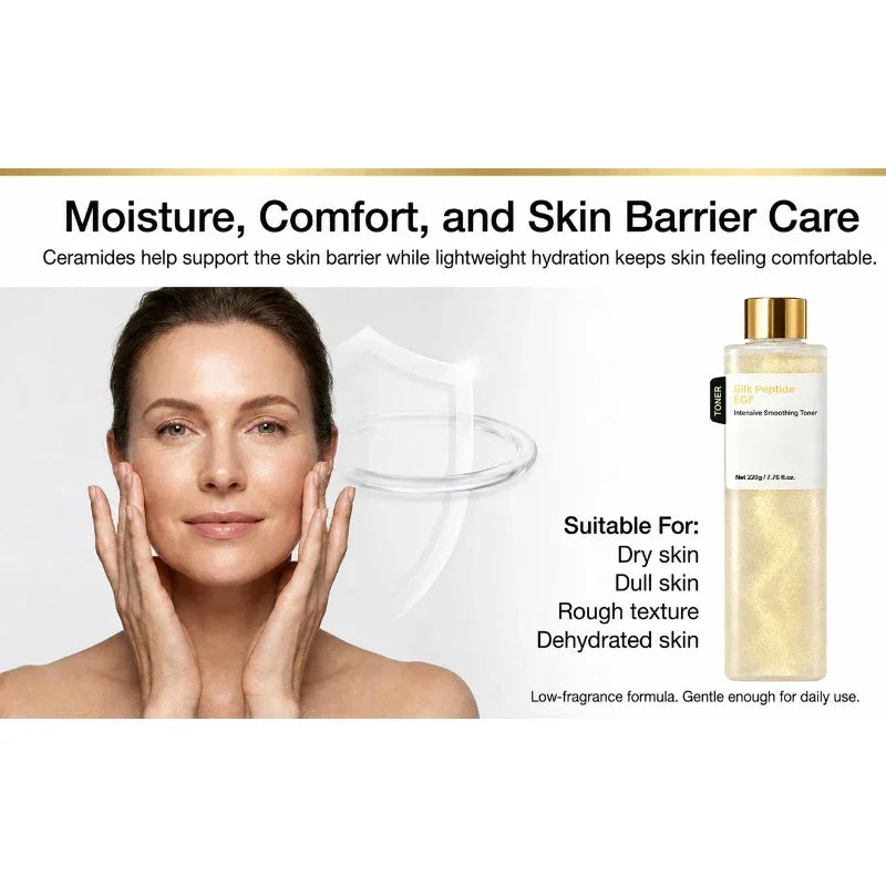 Silk Peptide & EGF Softening Toner Deeply Moisturizes Refreshing Texture Improves Rough Skin Softens Dull Liquid Korea Skincare