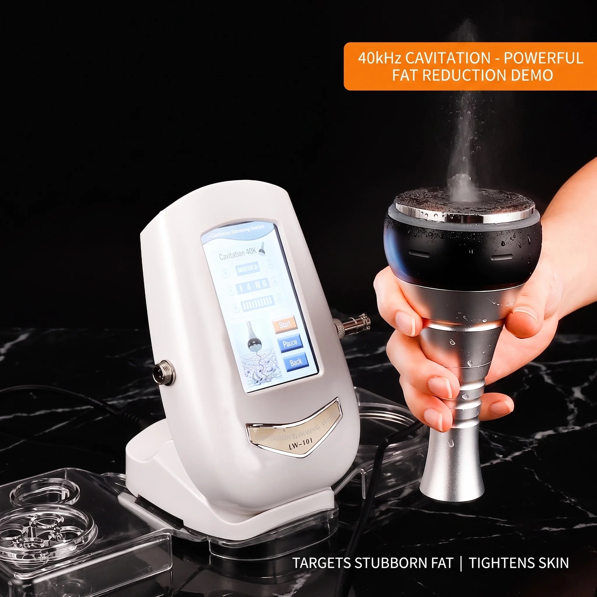 40K Ultrasonic Cavitation Slimming Machine Body Fat Burner RF Skin Lifting Beauty Device Anti Aging Belly Waist Weight Loss 110V