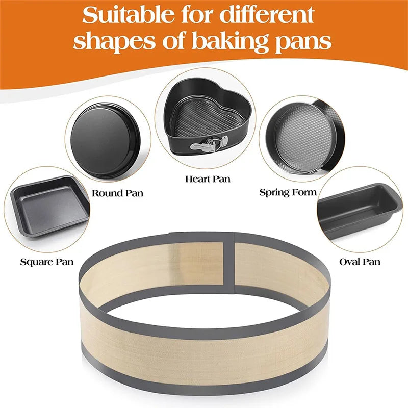 Silicone Baking Mat For 6, 8,10 Inch Cake Pan Heat-resistant Round Baking Mat Silicone Baking Mat For Cake Oven Kitchen Gadgets