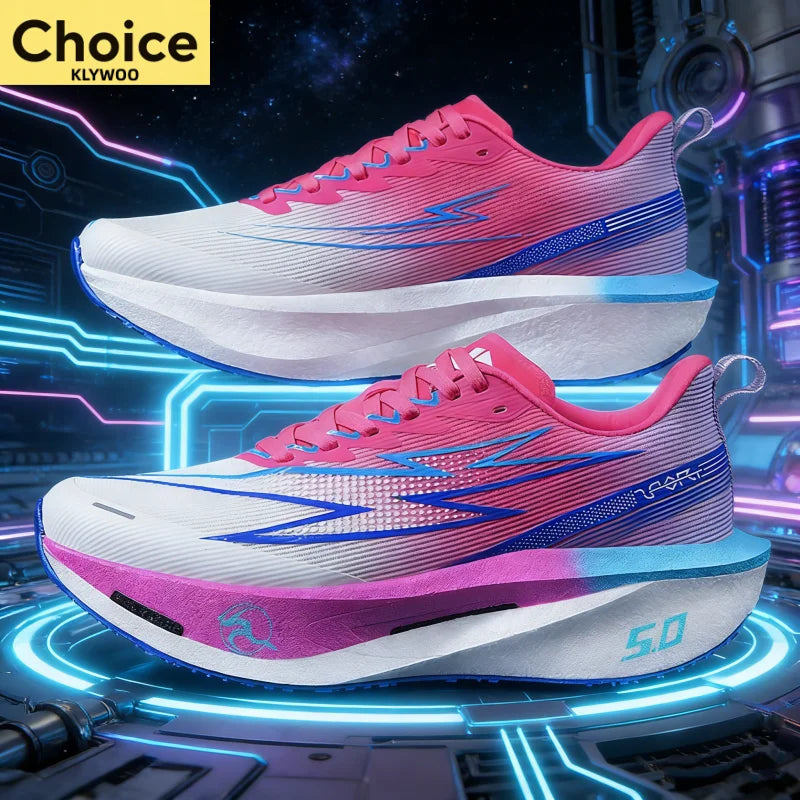 NEW Running Shoes Carbon Board Speciality Marathon Men Sports Breathable Lightweight Women's Comfortable Athletic Brand Sneakers - Beauty
