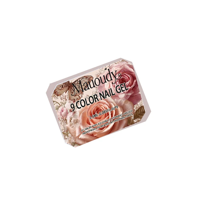 Spring and Autumn Style 9-Panel Solid Gel UV Nail Art: DIY Nail Art Charm, Suitable for French Manicures, Perfect for Beginners