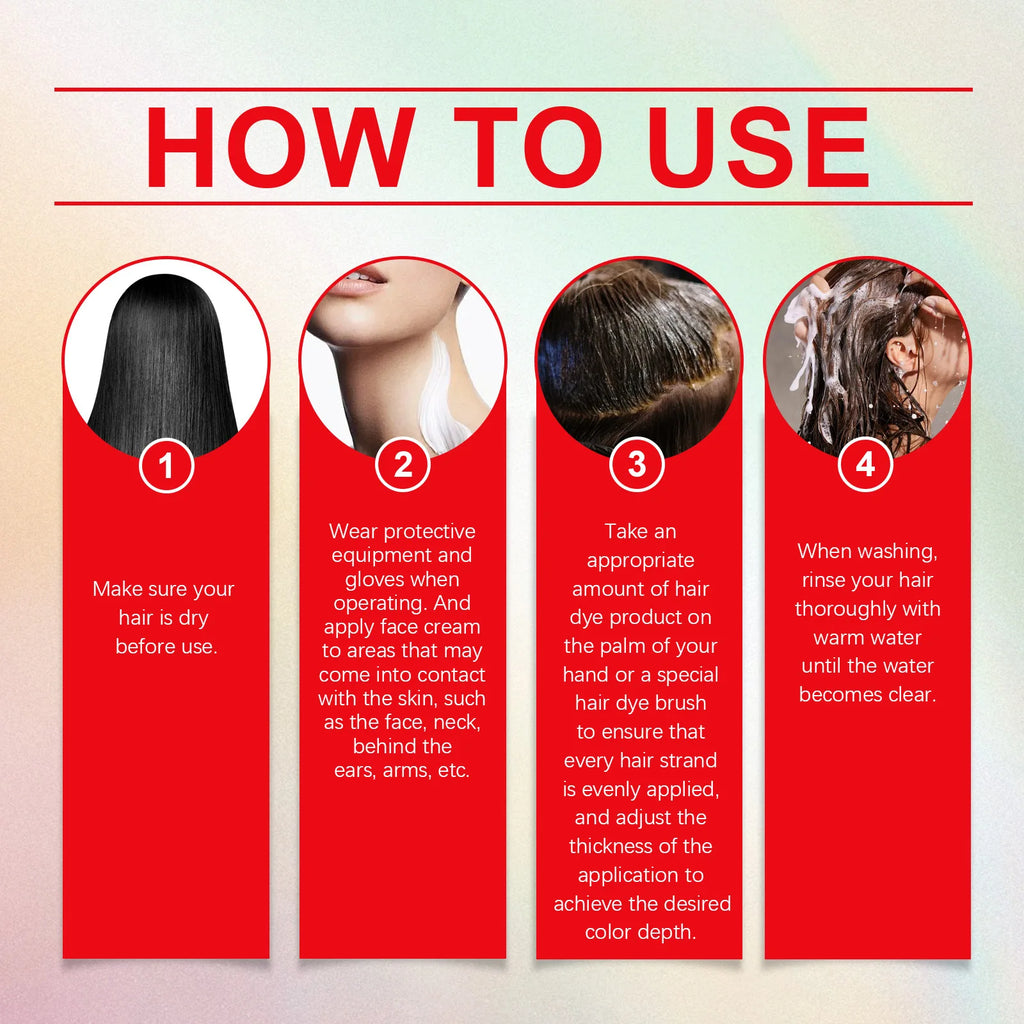 Temporary Hair Coloring Dye Set Long Lasting Vibrant Colors Music Festival Halloween Party Cosplay DIY Hair Styling Cream Tools