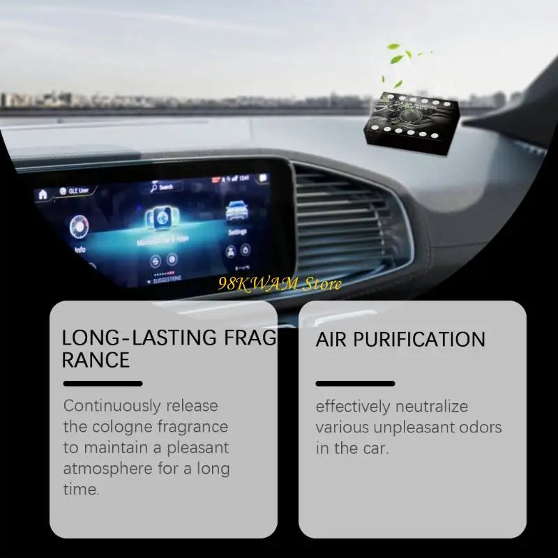 68UF Convenient Auto Refreshing Fragrances Balm Enhances Mood and Comfort in with Delightful Long Lasting Cologne Scents