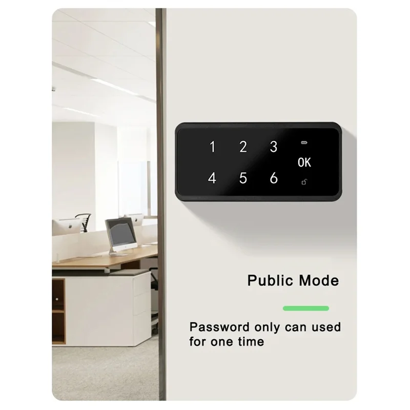 A99E-Electronic Induction Lock Smart Fingerprint Cabinet Lock,Drawer Password Lock,Cabinet Door Lock
