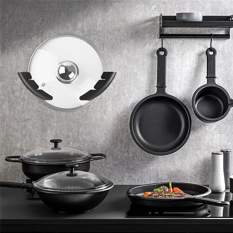 Pot Lid Organizer For Cabinet, Pot Lid Holder Organizer For Kitchen Cabinet Door, Universal Pan Lids Organizer-AT64