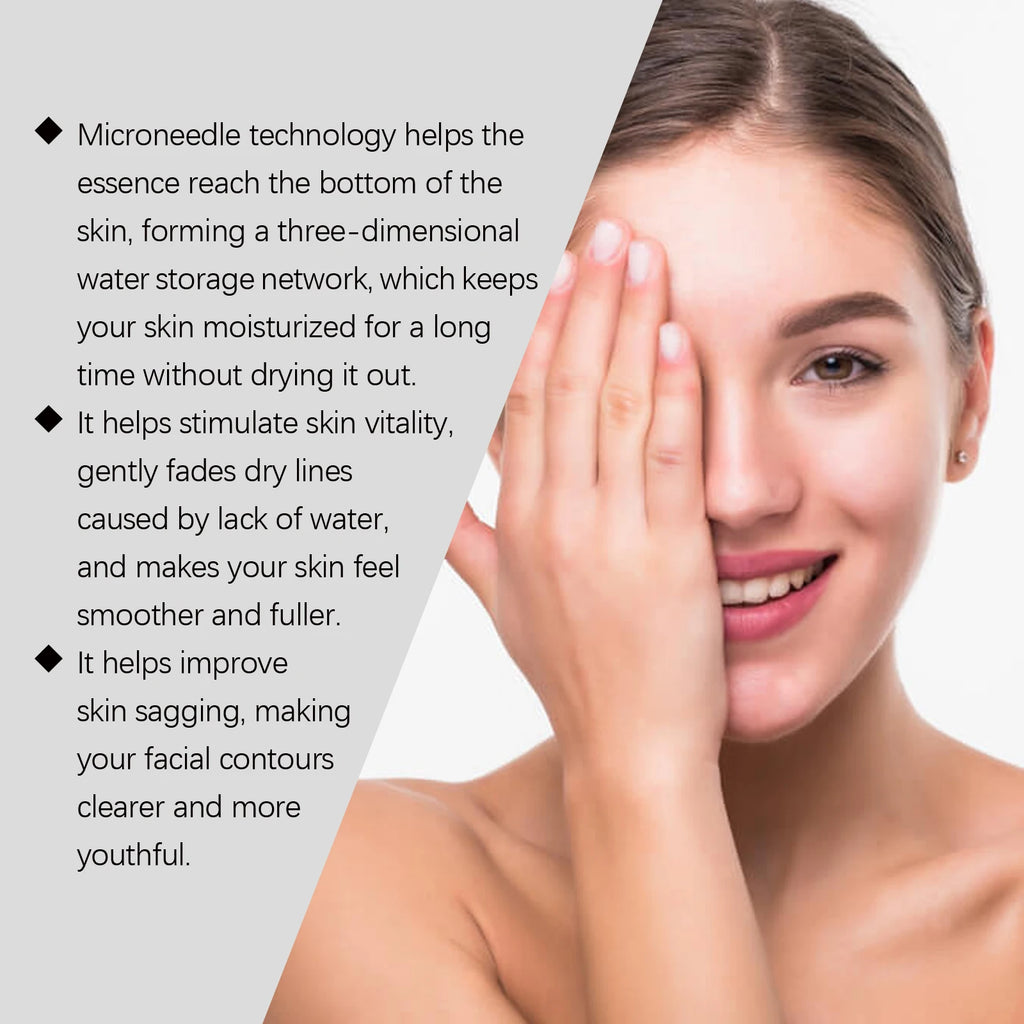 Hyaluronic Acid Facial Kit Hydrating Serum Roller Delicate Firming Facial Skin Smoothing Nourishing Skin Daily Care Essence Set