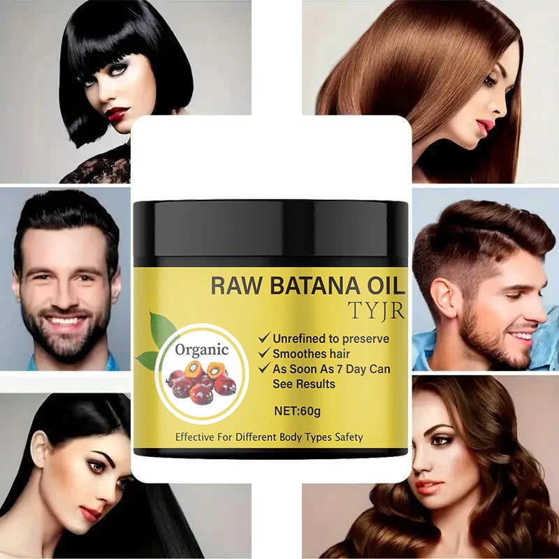 Raw Batana Oil Hair Mask repair dry damage Smooth soften frizziness prevent hair loss Nourishing scalp care