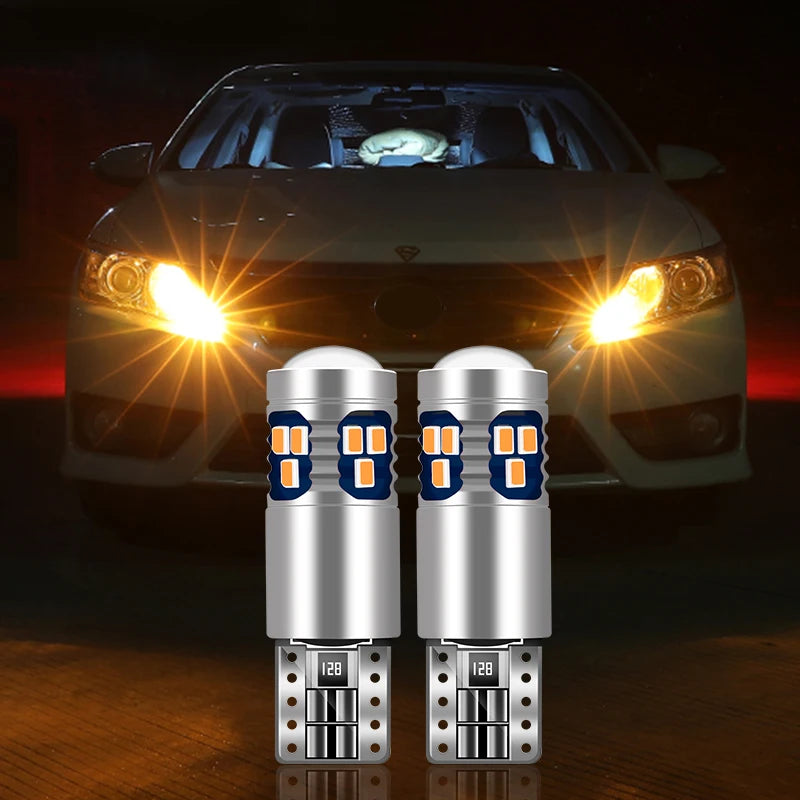 For Audi A1 8X A3 S3 8L 8P 8V A4 S4 B6 B7 B8 B9 A5 A6 S6 C5 C6 C7 C8 A7 TT 8N 8J 2PCS T10 Car Led Light Parking Position Lamps