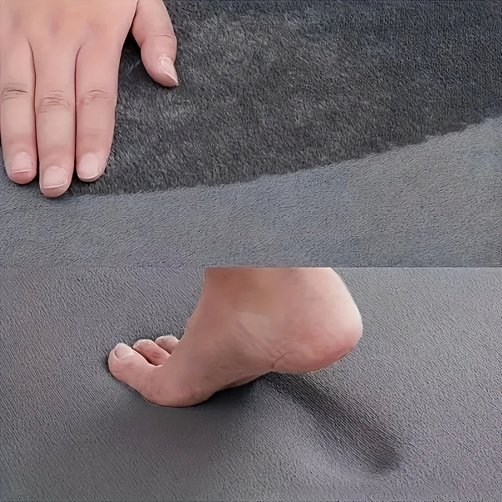 Thickened solid color bathroom mat absorbent toilet floor mat entrance home non-slip foot mat kitchen door mat