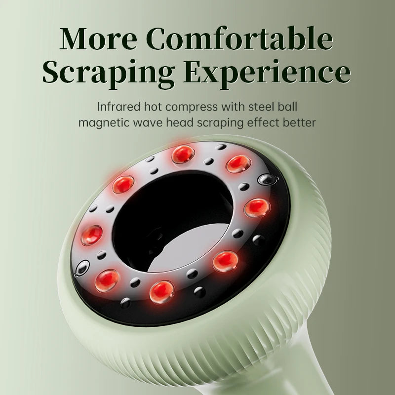 Electric Cupping Massager Vacuum Suction Cup Electric Vacuum Cupping Beauty Health Scraping Infrared Heat Body Slimming Massage