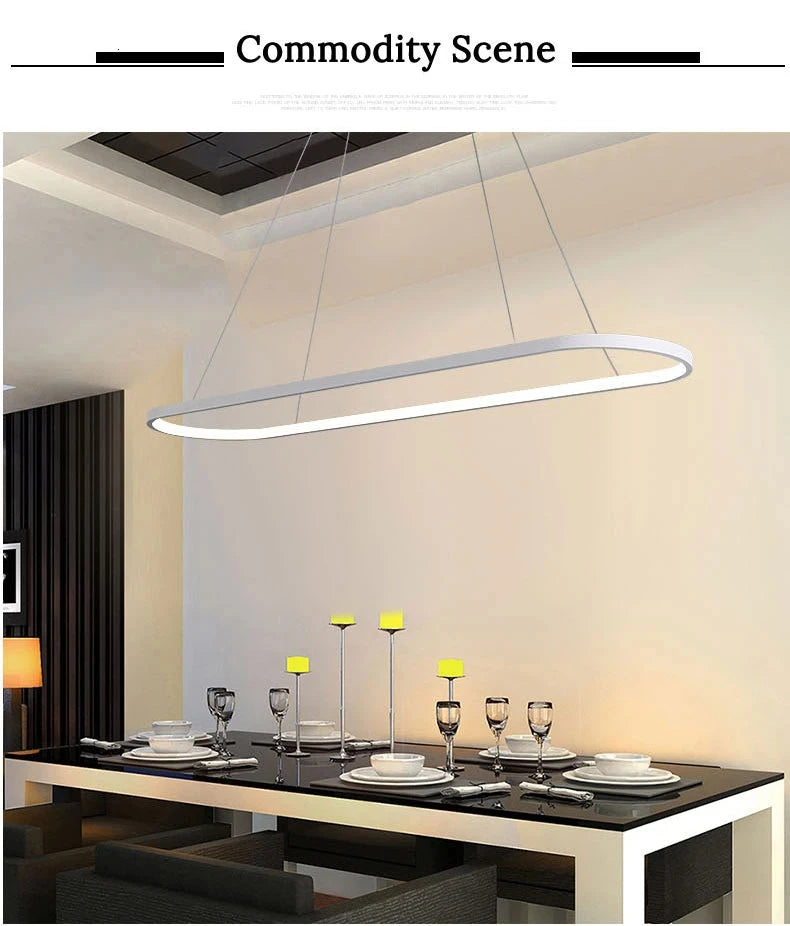 Modern Led Pendant Lighting Indoor Lamps For Restaurant Bedroom Living Room Lights Remote Control Decorative Lamparas AC110/220V