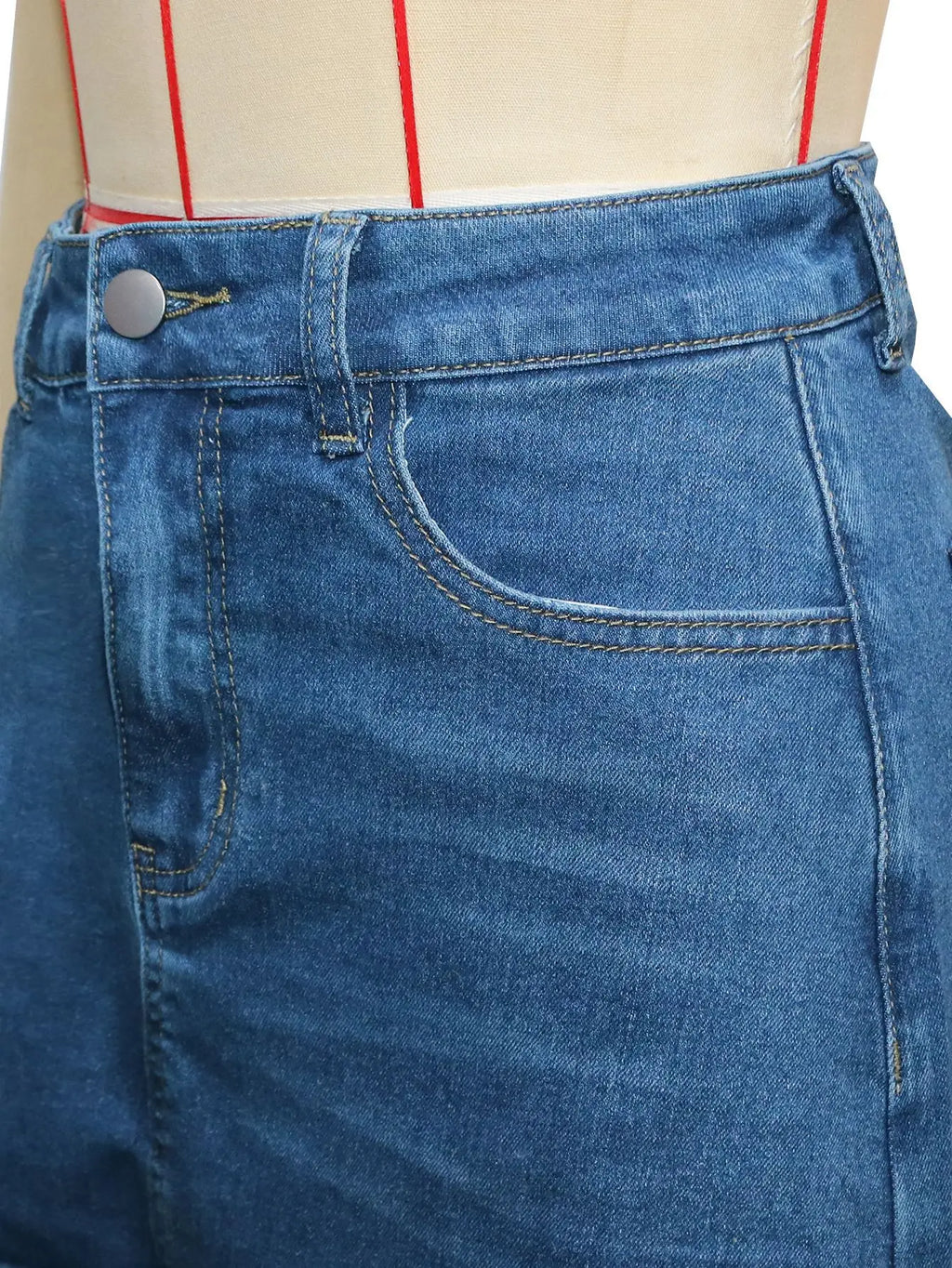 Fashion High Waist Denim Wide Leg Jeans for Women Detachable Skirt Layered Cargo Pocket Streetwear Baggy Jeans Denim Trousers