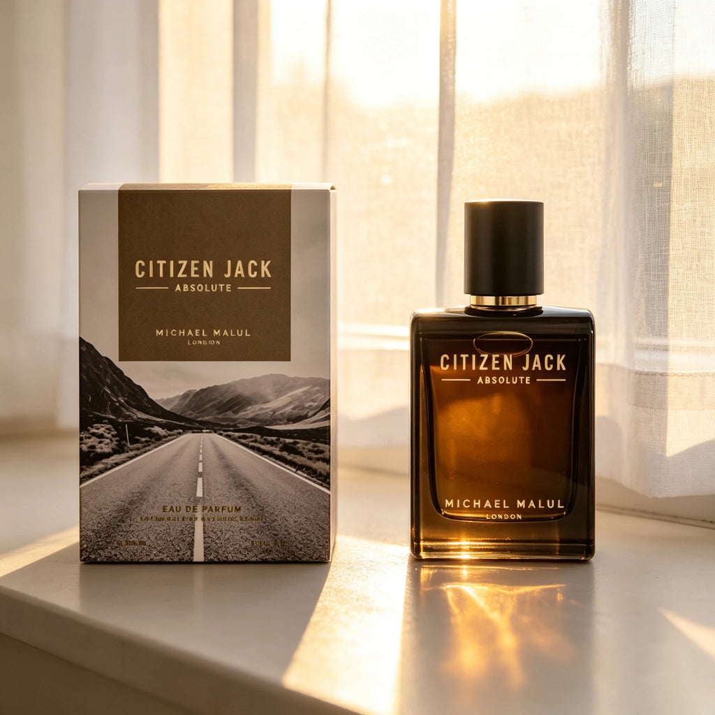 Michael Malul Citizen Jack Absolute perfume, mature tough guy, wild road fragrance, and niche premium fragrance