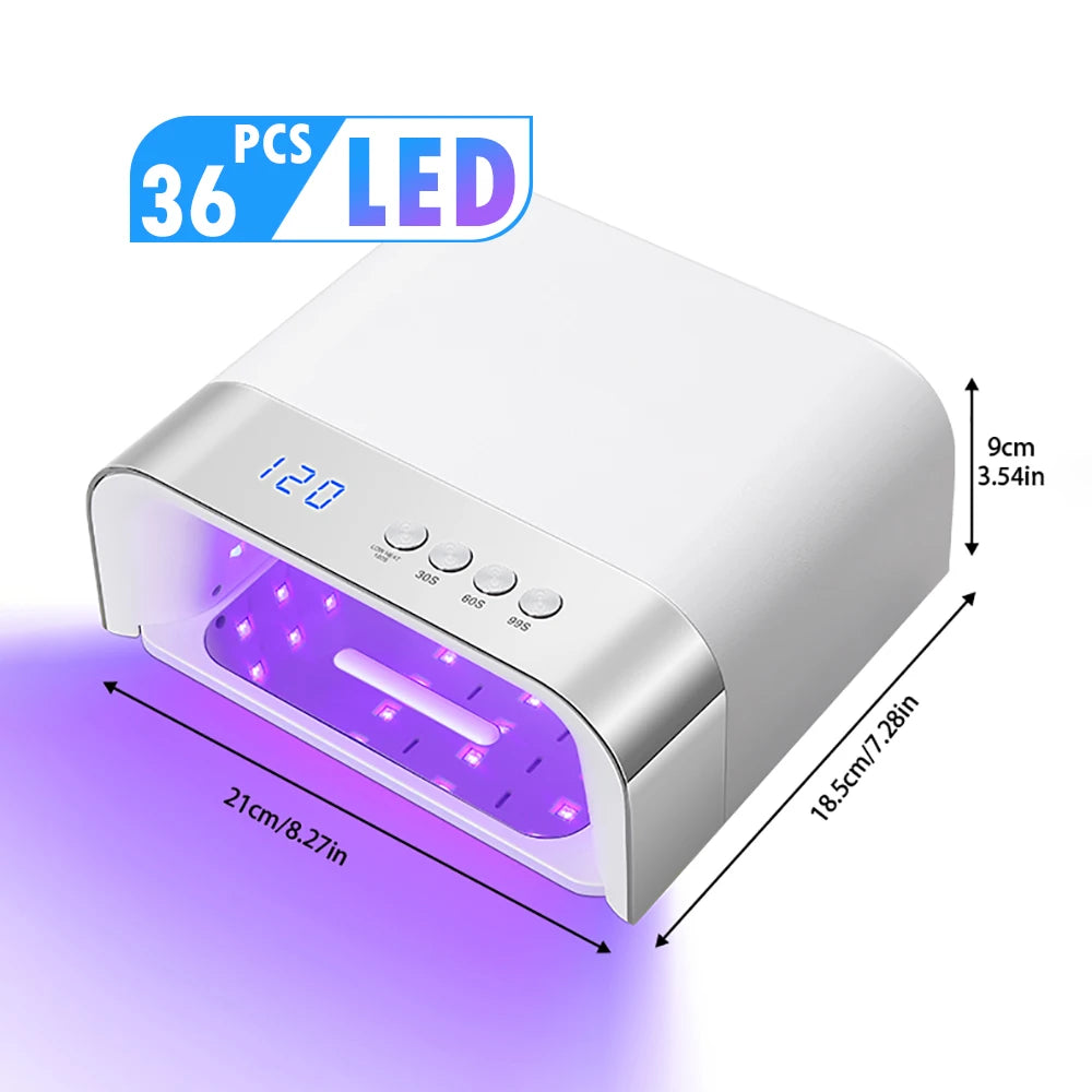 DianaBeauty UV Nail Lamp Portable Nail Dryer with 4 Timer Settings Professional Manicure Lamp with Smart Sensor Nail Tools