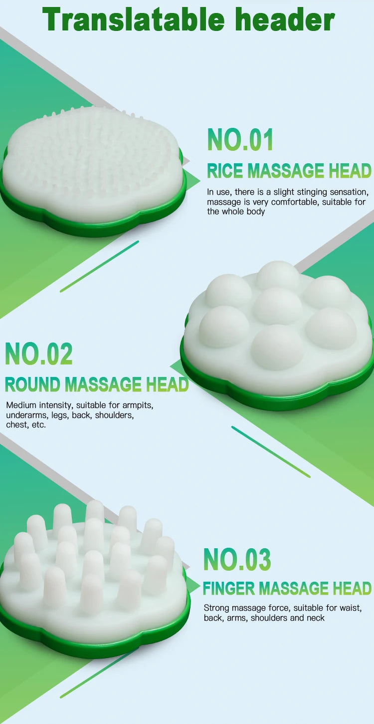 Portable 3D Deep Tissue Massager for Pain Relief Muscle Relaxation Fat Burning Slimming Handheld Electric Massage Device