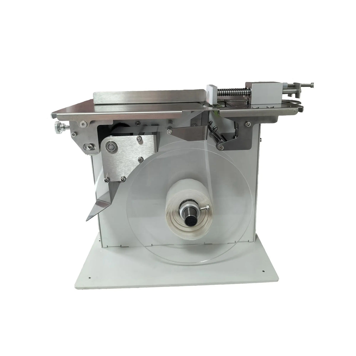Right angle sealing labeling machine, packaging box transparent anti-counterfeiting labels, corner label sealing labeling