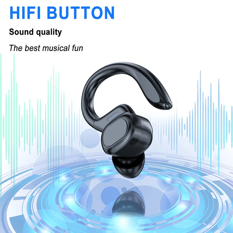 Wireless Bluetooth Headphones Bone Conduction Noise Reduction HiFI Stereo Effects Waterproofing Headset with Mic for Run Walk
