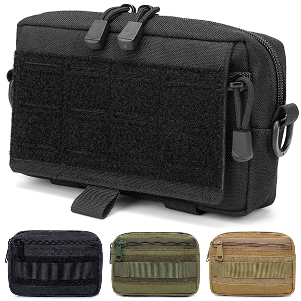Molle Utility EDC Waist Bag Tactical Pouch Medical First Aid Bag Outdoor Survival EDC Tool Kit Belt Pouch Sports Hunting Bag