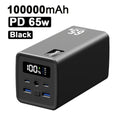 PSOOO 65W Power Bank 100000mAh Super Fast Charging Powerbank Portable External Battery Charger for Laptop iphone Xiaomi Huawei
