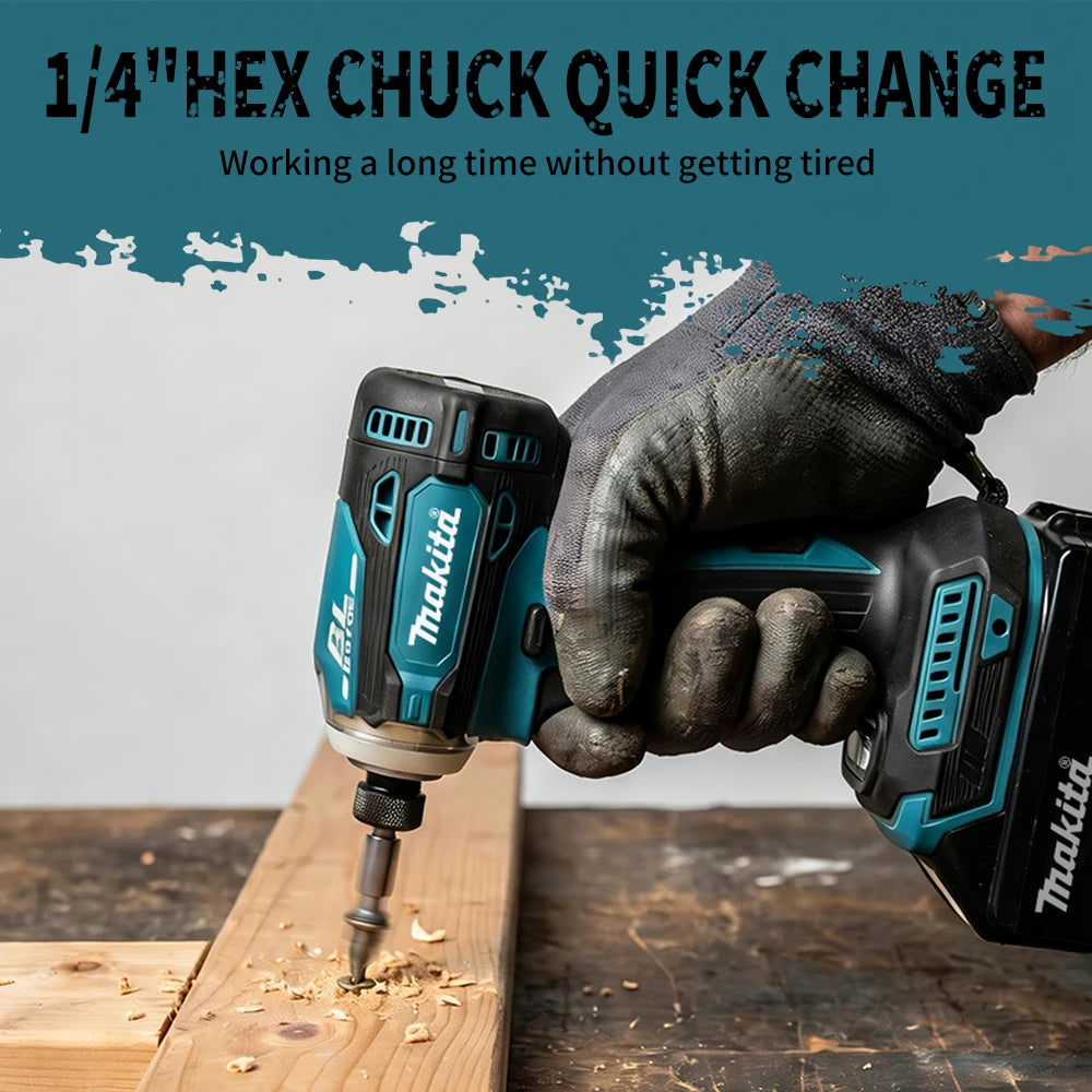 Makita DTD171 Versatile Impact Driver for DIY and Professional Use Furniture, Decking, Automotive and Construction tools