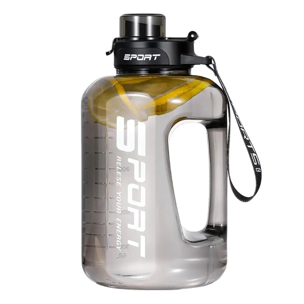 2.5l Large Capacity Sports Water Bottle Big Belly Cup Bucket Space Portable New Student Sports Plastic Water Ton Cup Ton Bo U2o9