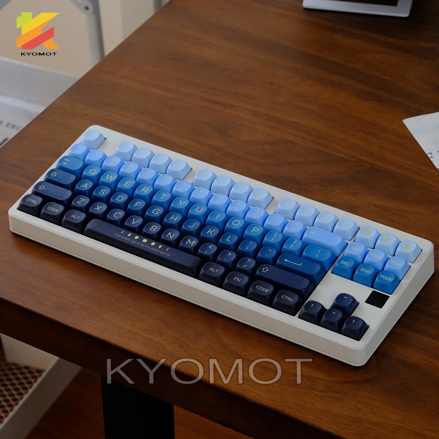 KYOMOT 125 Keys Botanical Garden Keycaps MOA Profile PBT Dye Sub Gradient Keycaps For MX Switches DIY Mechanical Keyboard Gifts