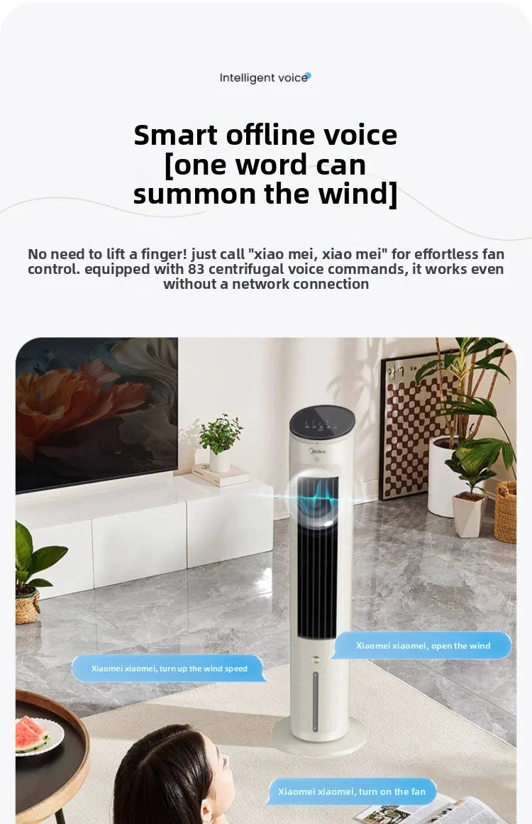 220V Midea Cooling Fan Portable Air Conditioner New Water Cooling System for Home Bedroom Office LYH