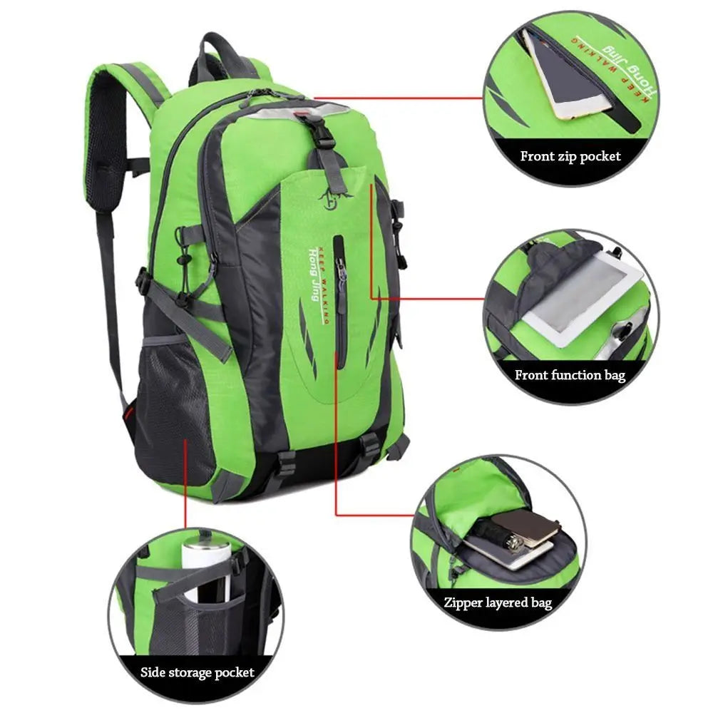 Durable Waterproof Sports Outdoor Bags Travel Bag Travel Rucksack Camping Backpack 40L Large Capacity