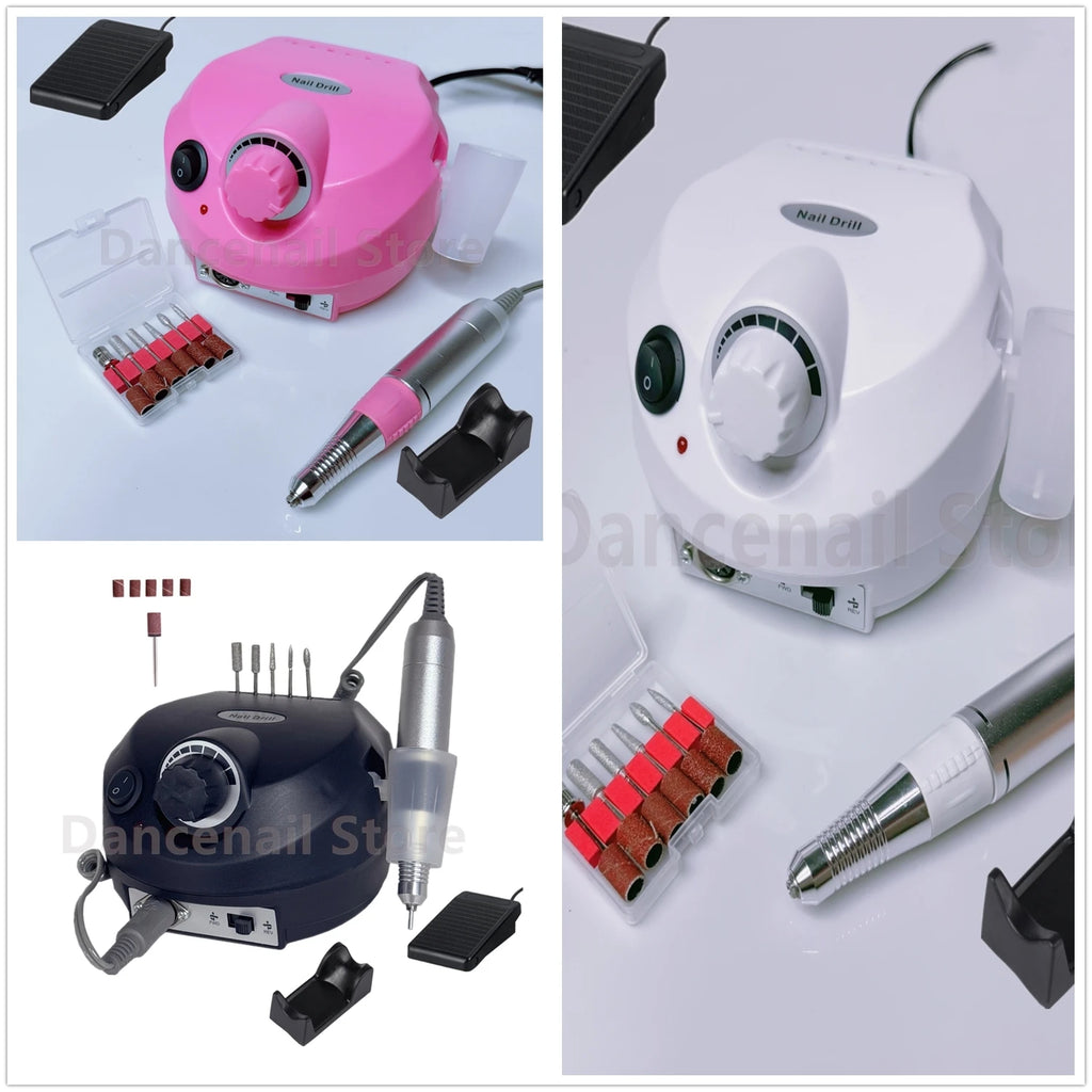 Professional Nail Drill Electric Machine File Grinder Acrylic Nails 35000RPM Home Salon Polisher Manicure Pedicure Remove Buffer