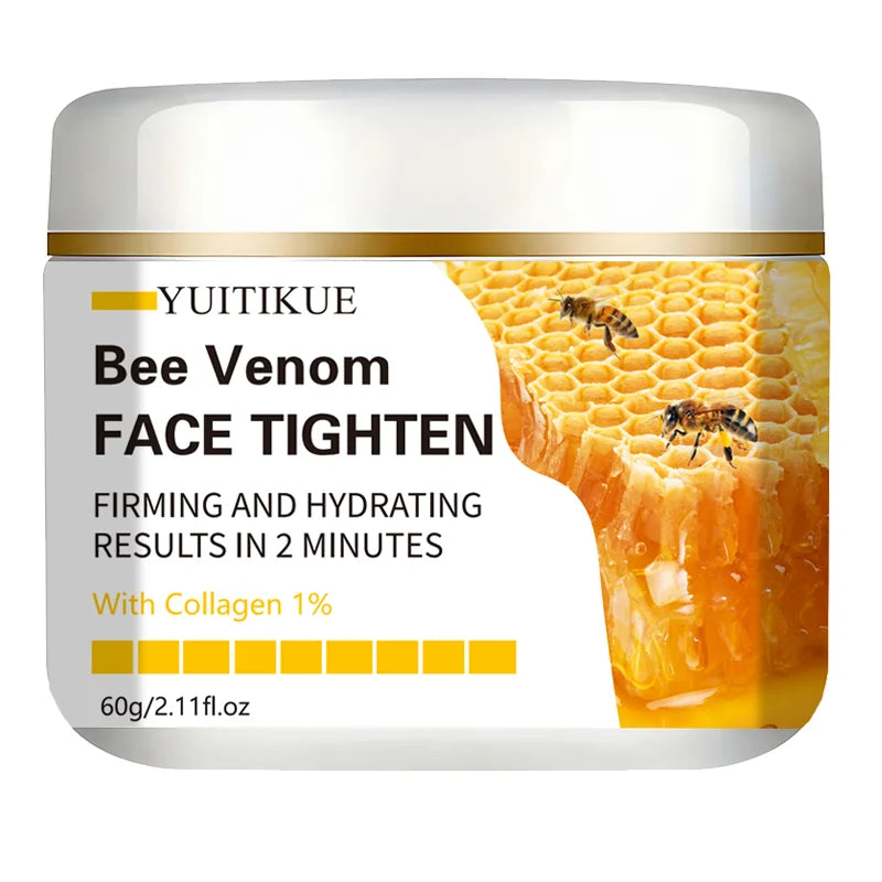 YUITIKUE Bee Venom Face Tighten Cream Collagen Anti Aging Moisturizing Firming Hydrating Skin Care