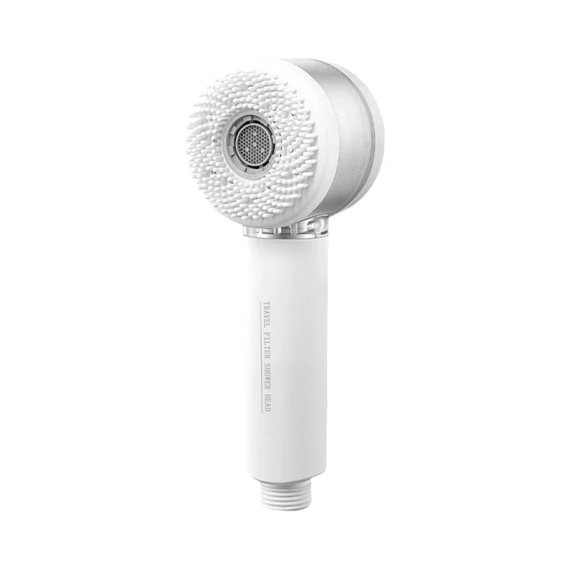 2+1 Modes Filter Shower Head High Pressure Adjustable Handheld Shower Head One Button Stop Bathroom Accessories
