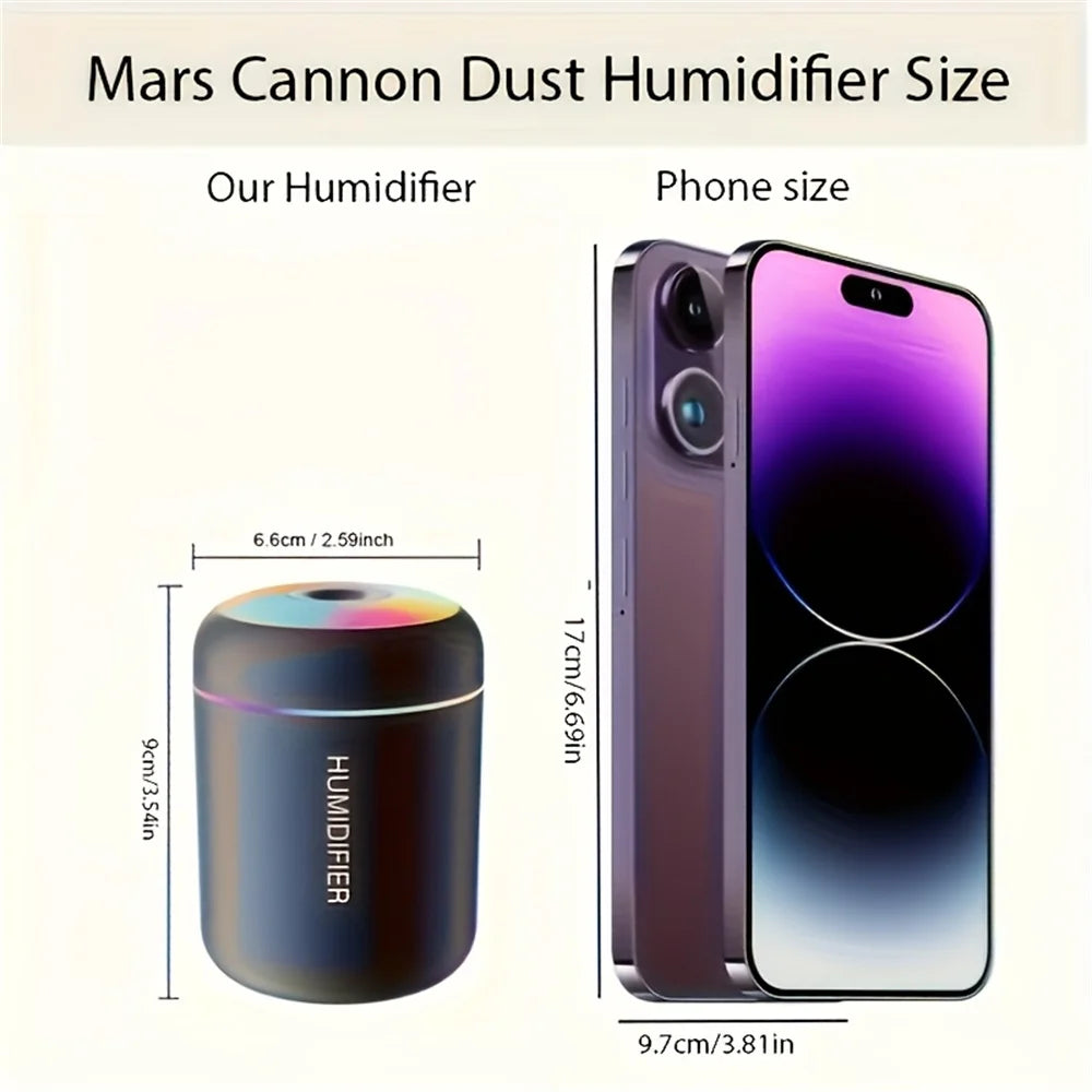 Air Humidifier Aromatic Diffuser Aromatherapy Spray Lamp Suitable for Automotive Household Bedroom Colorful Atmosphere Lights