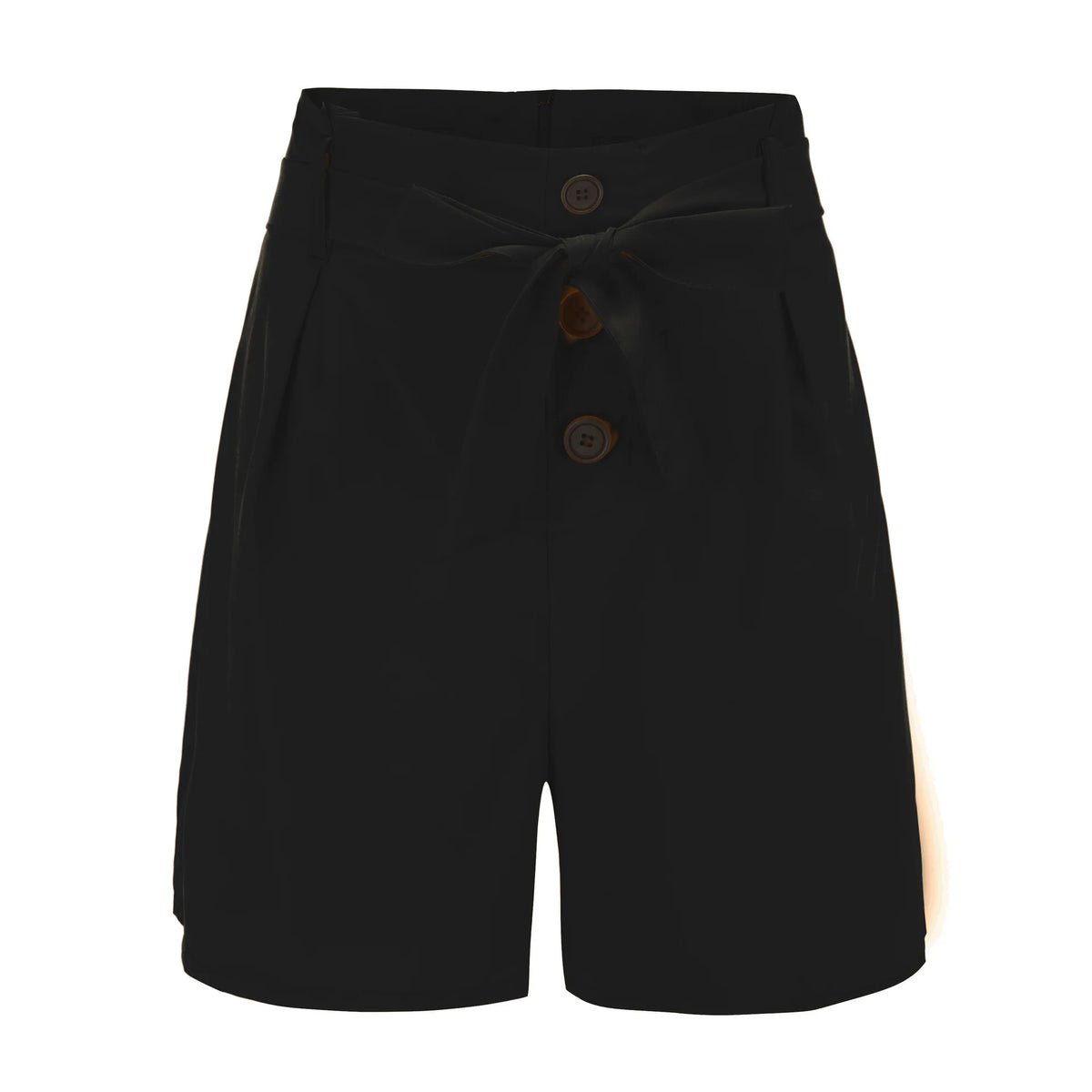 European American Shorts with Belt Slim Fit Fashionable Versatile Sexy High Waisted Beach Style Shorts Single Breasted Decor