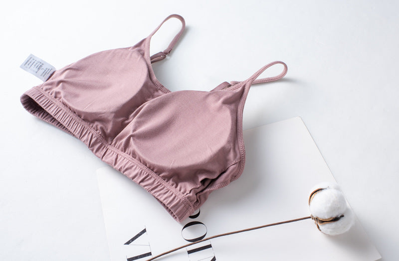 Spring/Summer Ladies Pajamas Sling + Shorts Modal With Chest Pad Solid Color Homewear Set Pajamas Sleepwear Lingerie