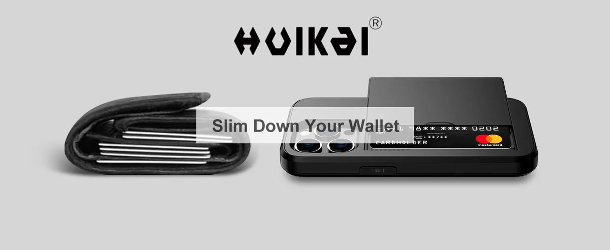 For iPhone 17 Pro Max 16 Pro Max 15 Pro 15 14 13 12 Wallet Card Case Holder Slide Slot Slim Hard PC Heavy Duty Protective Covers