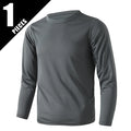 1/5 Set Of 2026 Spring/Summer New Item Youth Solid Color Sports Quick Drying Long Sleeved Casual T-shirt For 13-16 Year Old Boys
