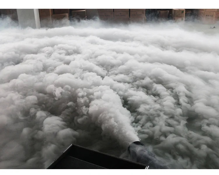 1500W DMX512 Ground Fog Machine Stage Wedding Low Lying Smoke Replaces Dry Ice