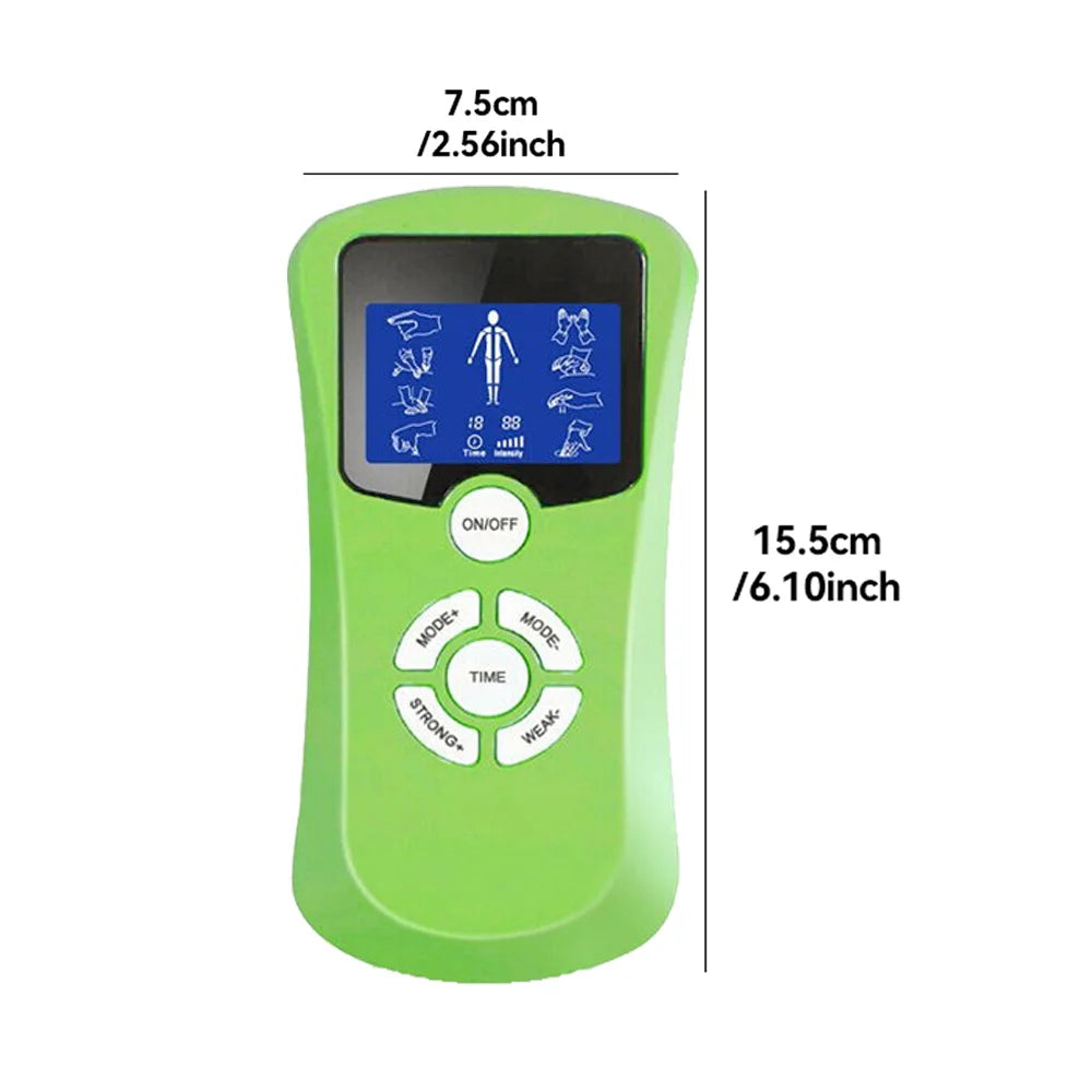 8-mode Full Body Massager Electric Muscle Stimulator Acupuncture Low Frequency Pulse Vibration Massage Relax Muscle Anti-fatigue