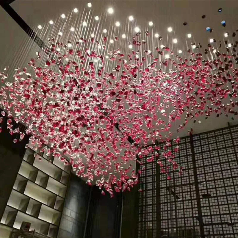 Modern Hanging Lights Hotel Lobby Chandelier Indoor Living Room Pendant Modern Chandelier Ceiling Hanging Lamp.