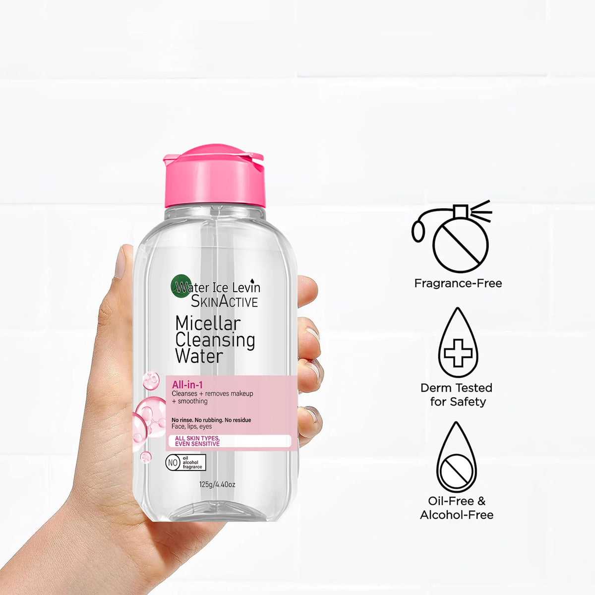 100G Clean Water, Alcohol Free essence, Mild Makeup Remover, Sensitive Skin, Face, Eyes, Lips, Deep Cleaning Facial Cleanser