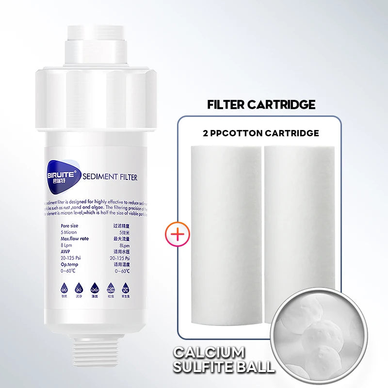 Shower Head Filter,Water Softener, Soft& Improve Hair/ Skin Chlorine Removal,Bathroom Accessories