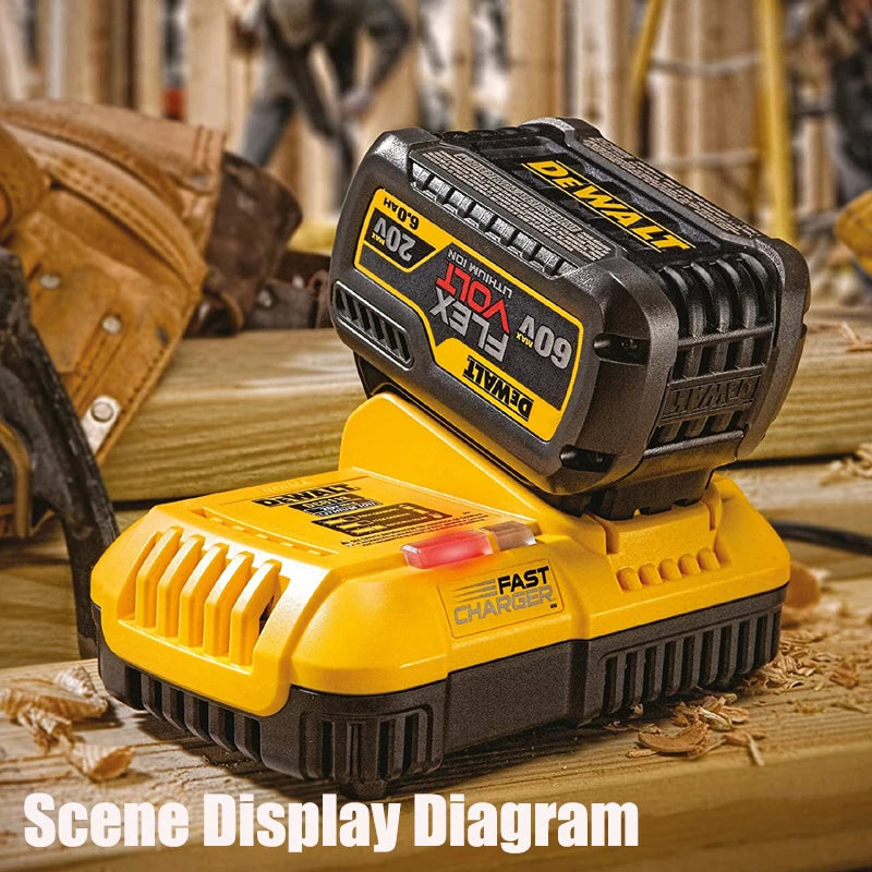 DEWALT Original Charger DCB1102 DCB1104 DCB118 18V/20V Internal Fan Cooled Lithium Battery Universal Charger