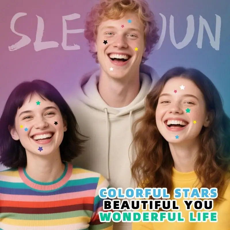 1400Pcs Star Shape Hydrocolloid Pimple Acne Patches Colorful Facial Skin Care Isolate Breathable Closed Acne Blemishes Cover