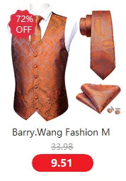 Designer Vest for Men Purple Embroidered Silk Waistcoat Tie Pocket Square Set Wedding Formal Male Suit Party Barry Wang