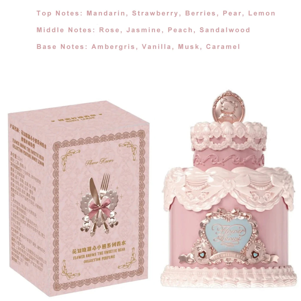 Flower Knows Sweetie Bear Perfume 2025 New Creamy Fruity Floral Honey Lemon Scent Long Lasting Fragrance For Women Girls