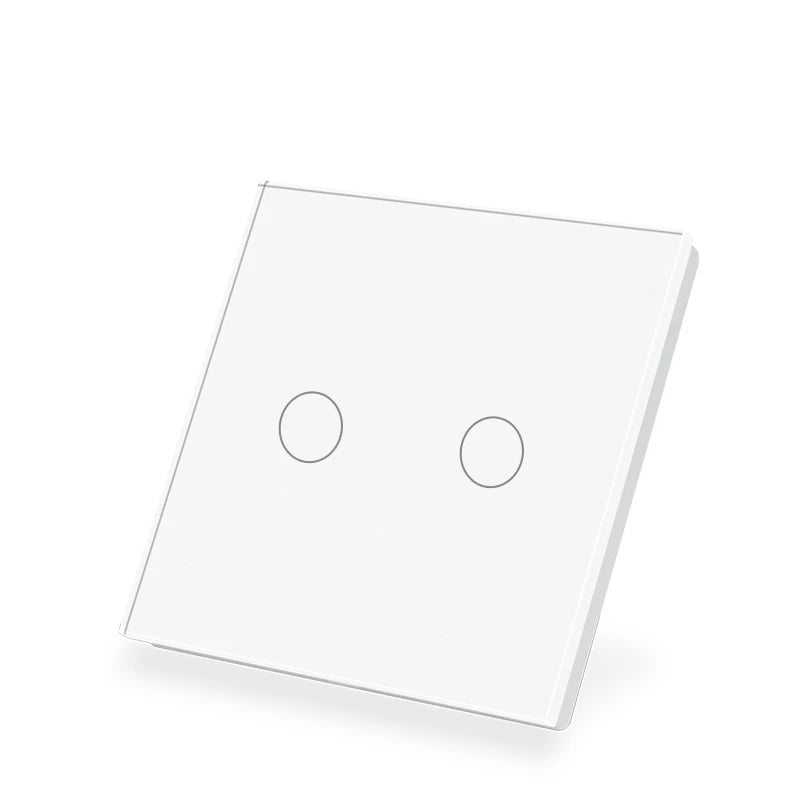 LOUYSGEN Wifi Smart Switch 1Gang 2Gang 3Gang Wall Light Switch Neutral Wire Glass Tuya APP Compatible Smart Life Alexa