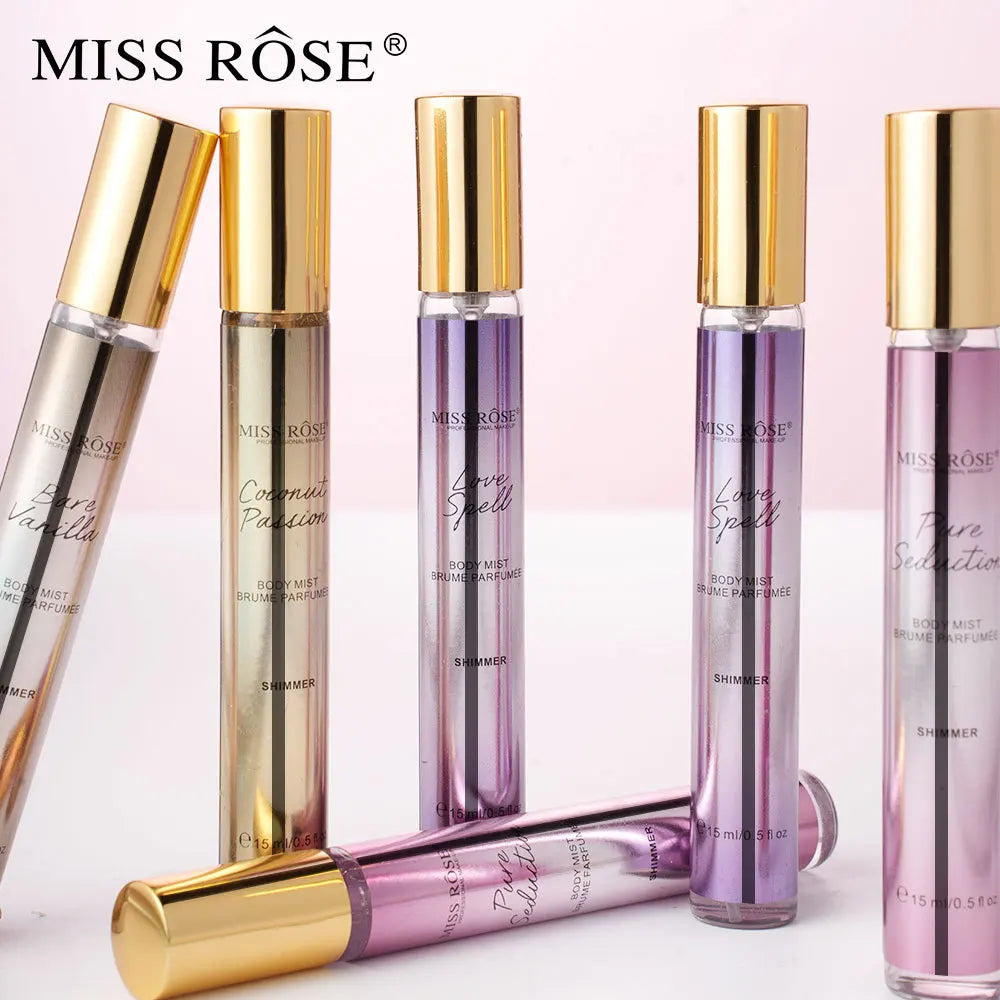 15ml Portable Shimmer Floral Perfume For Women Long‑lasting Light Fragrance Mini Scent Body Mist Daily Cosmetics