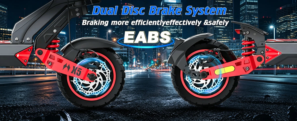 Electric Scooter Adults 2400W Dual Motor, 10" Off Road Tires, foldable, 48V 20Ah Battery, 45 Miles Long Range, Dual Disc Brake, US Stock